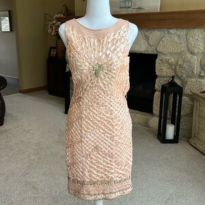 Sue Wong Beaded Dress Size 2 EUC